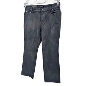 Lauren Ralph Lauren High Rise Boot Leg Jeans Women 14W Black Comfort Stretch NEW